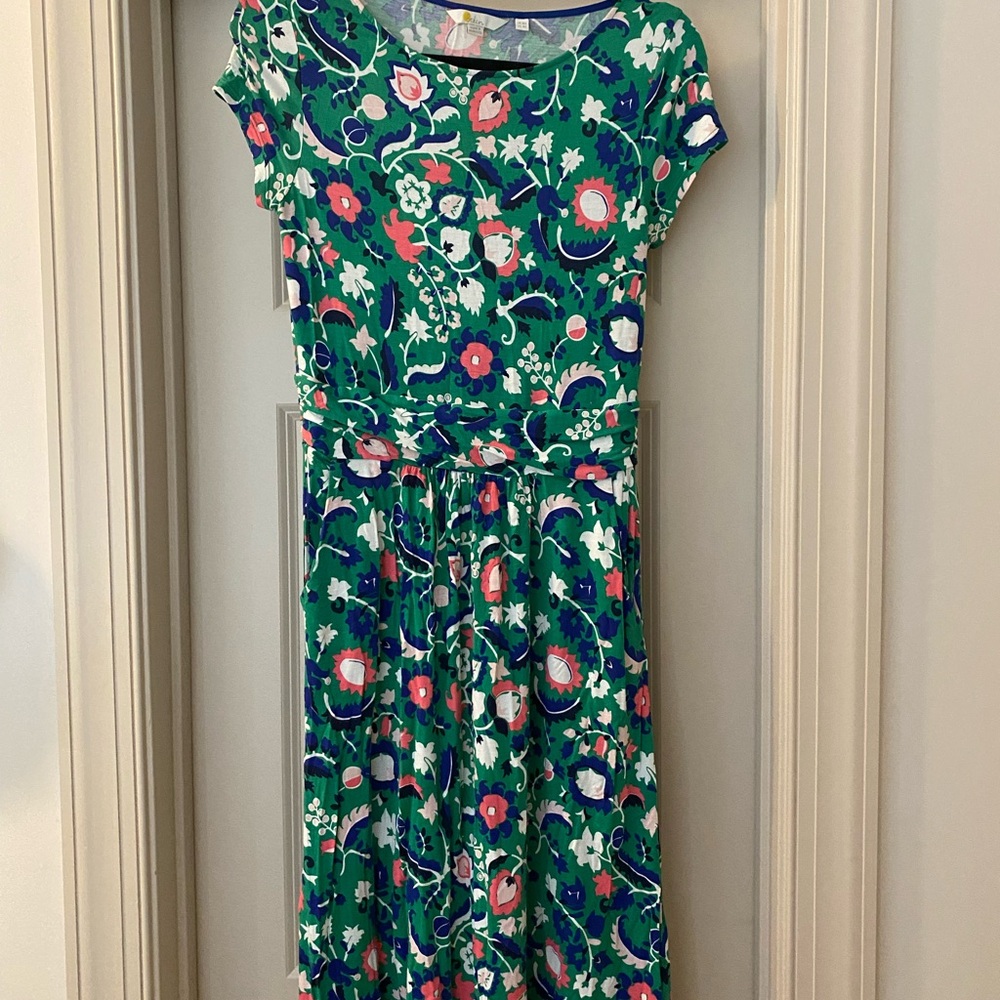 Boden Women’s US 4 Green Floral Dress